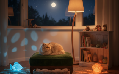 Blog pentru pisici 23 Surse de lumină nocturnă pentru pisică – Tot ce trebuie să știi despre asta!