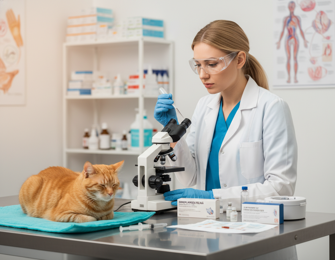 testarea pentru dirofilarioză la pisici