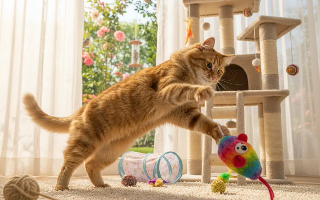 Timpul zilnic de joacă al pisicii – Tot ce trebuie să știi despre asta!