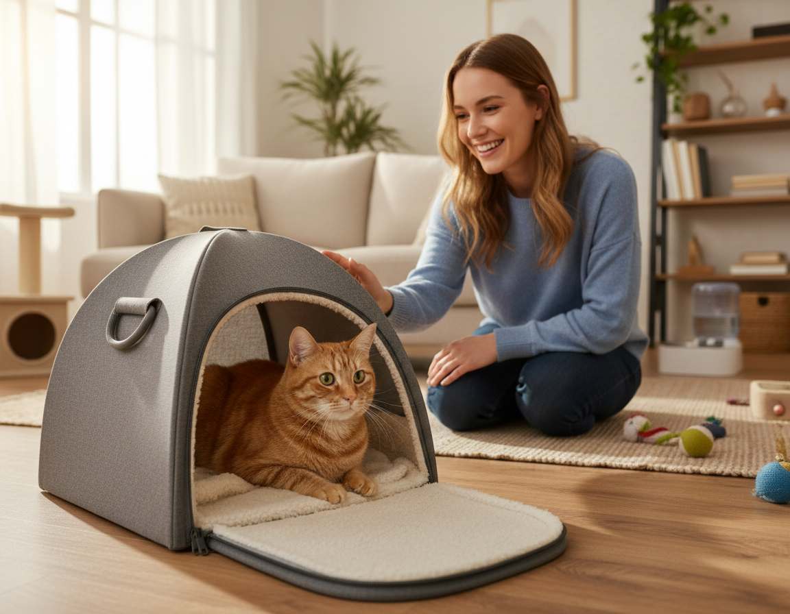 transport fără stres pentru pisici