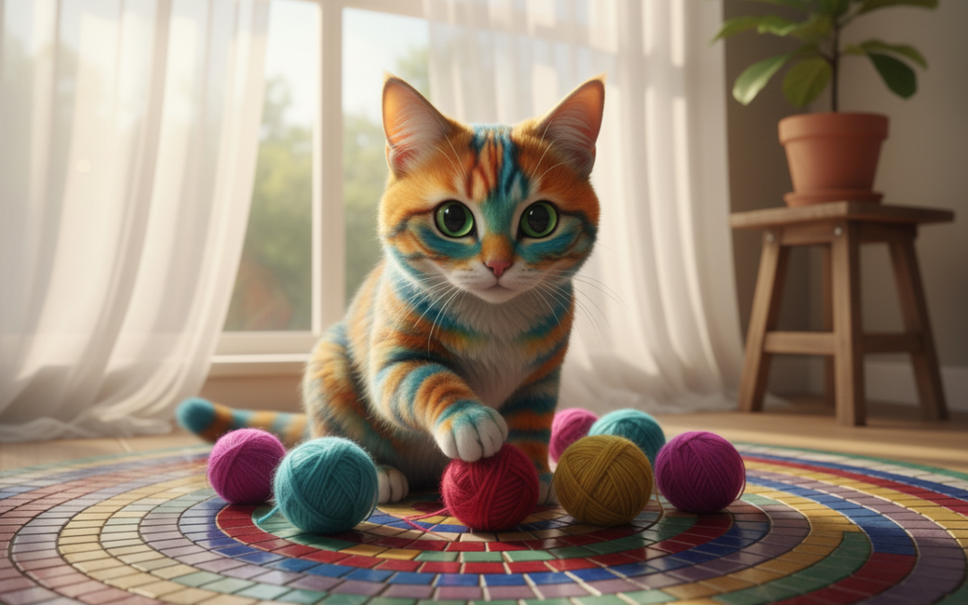 Vederea culorilor la pisici – Tot ce trebuie să știi despre asta!