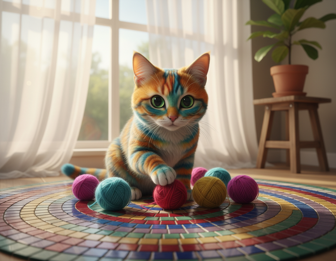 Vederea culorilor la pisici – Tot ce trebuie să știi despre asta!