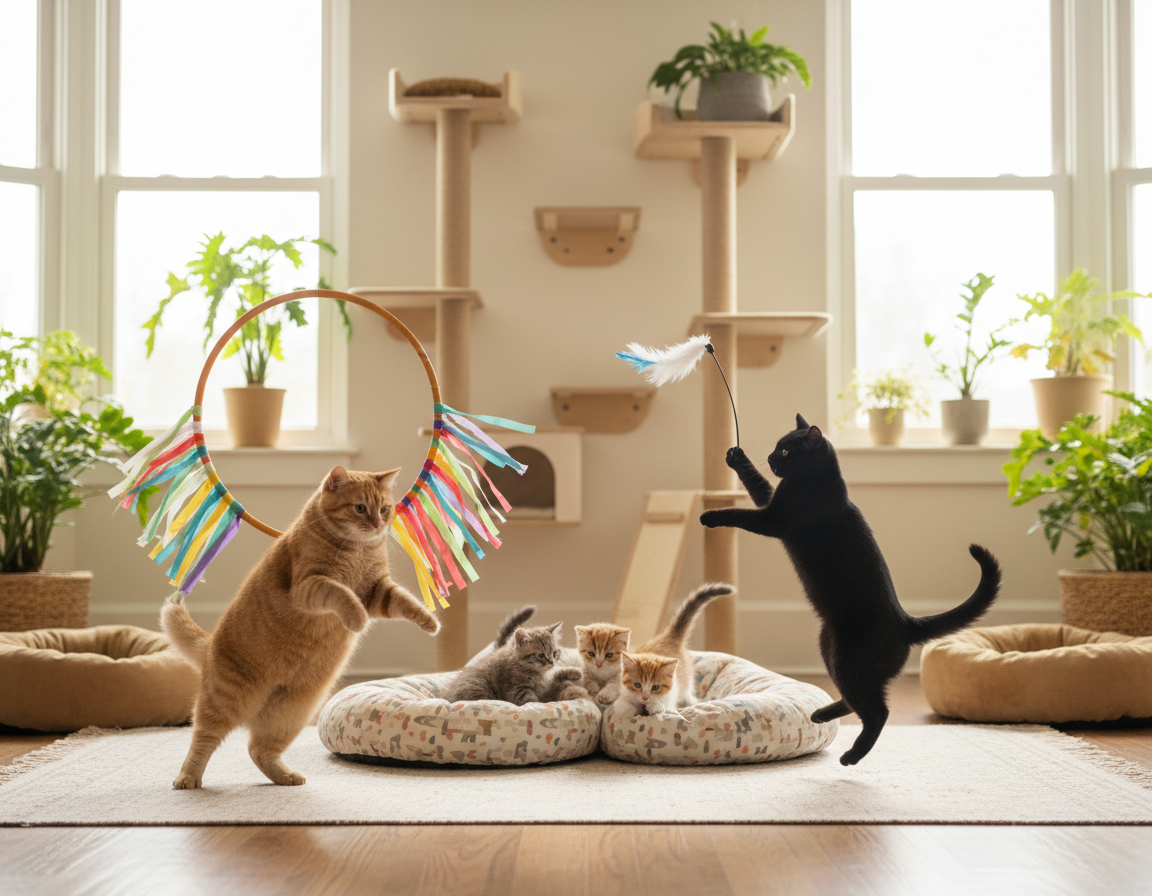 antrenament împotriva stilului de viață sedentar la pisici