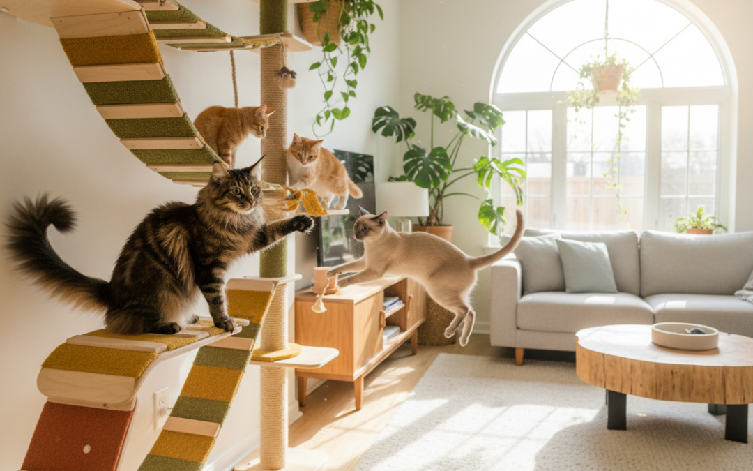 Antrenament pe perete de cățărare pentru pisici – Tot ce trebuie să știi despre asta!