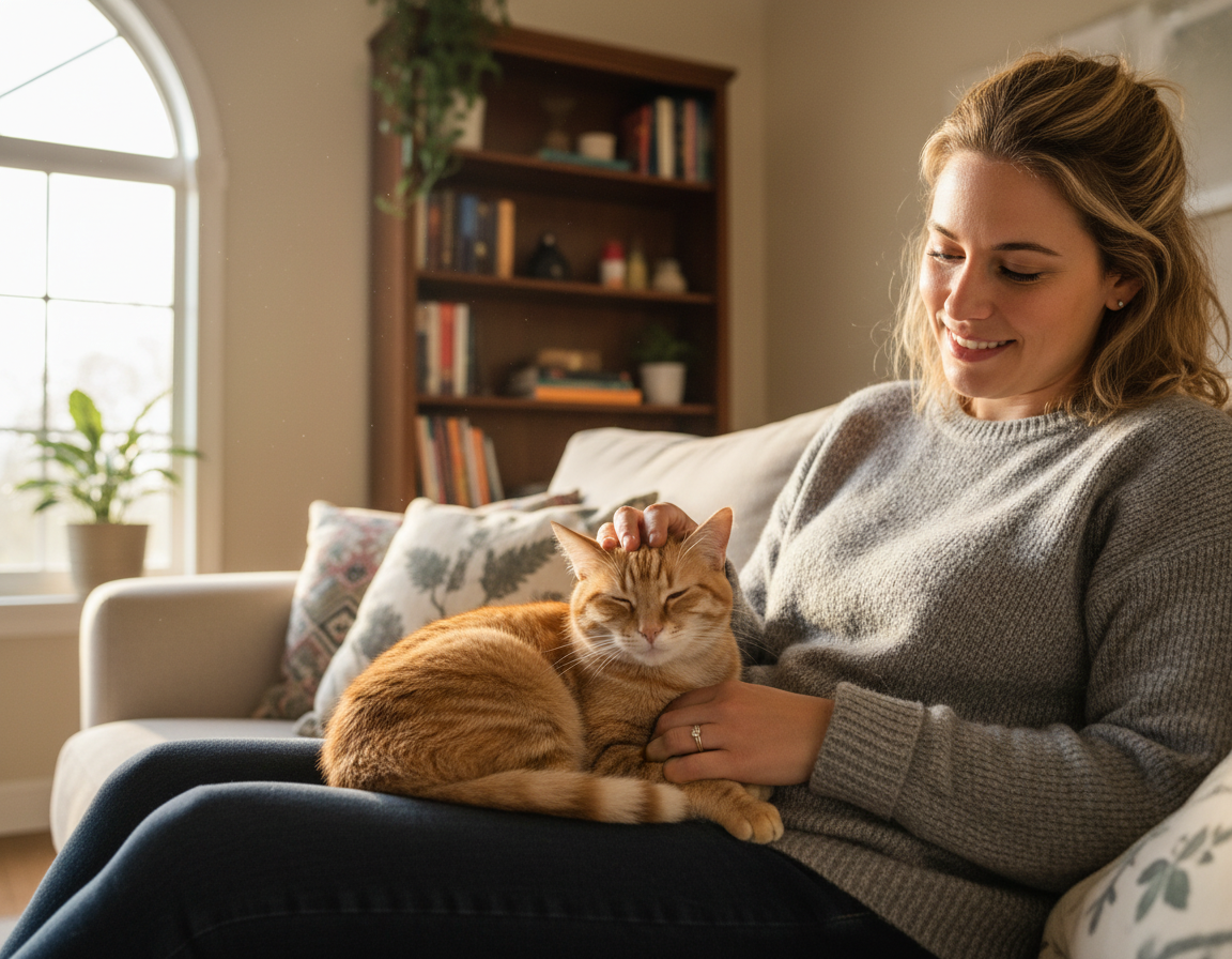 atașamentul pisicii față de stăpân
