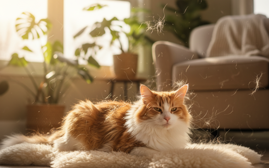 Căderea sezonieră a blănii la pisici – Tot ce trebuie să știi despre asta!