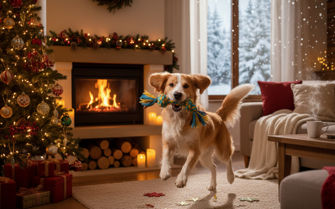 De ce devine câinele tău hiperactiv în casă iarna?