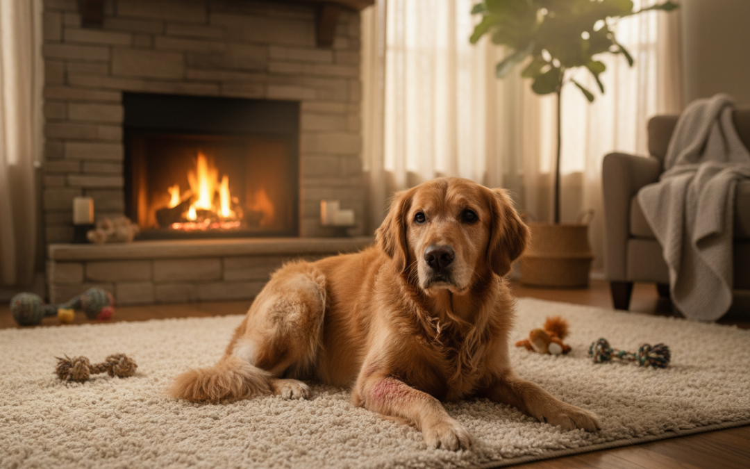 Efectele sezonului de încălzire la câini – piele uscată, neliniște