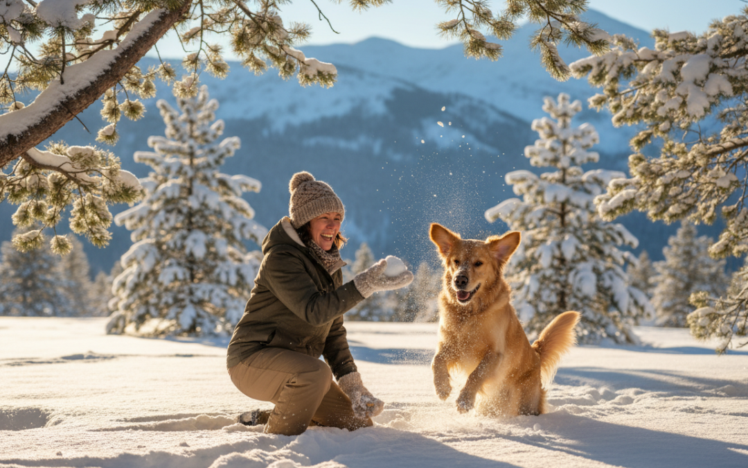 Activități comune cu câinele – cum să vă consolidați relația iarna?