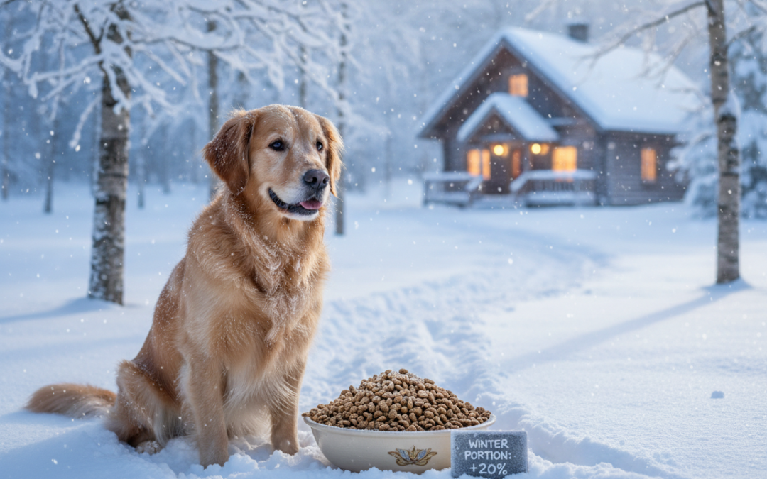 Când și cum să modifici porția de hrană a câinelui iarna?