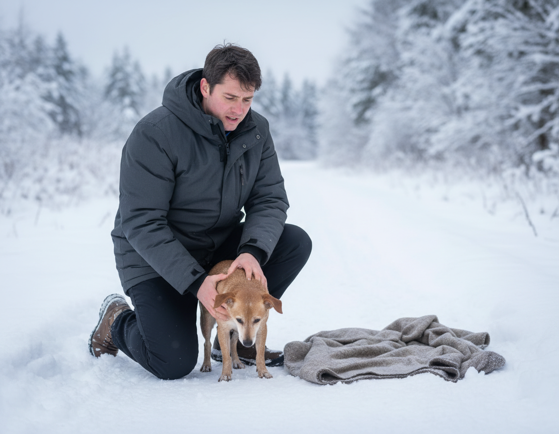 caine-iarna-primele-semne-degeraturi câine iarnă primele semne degerături