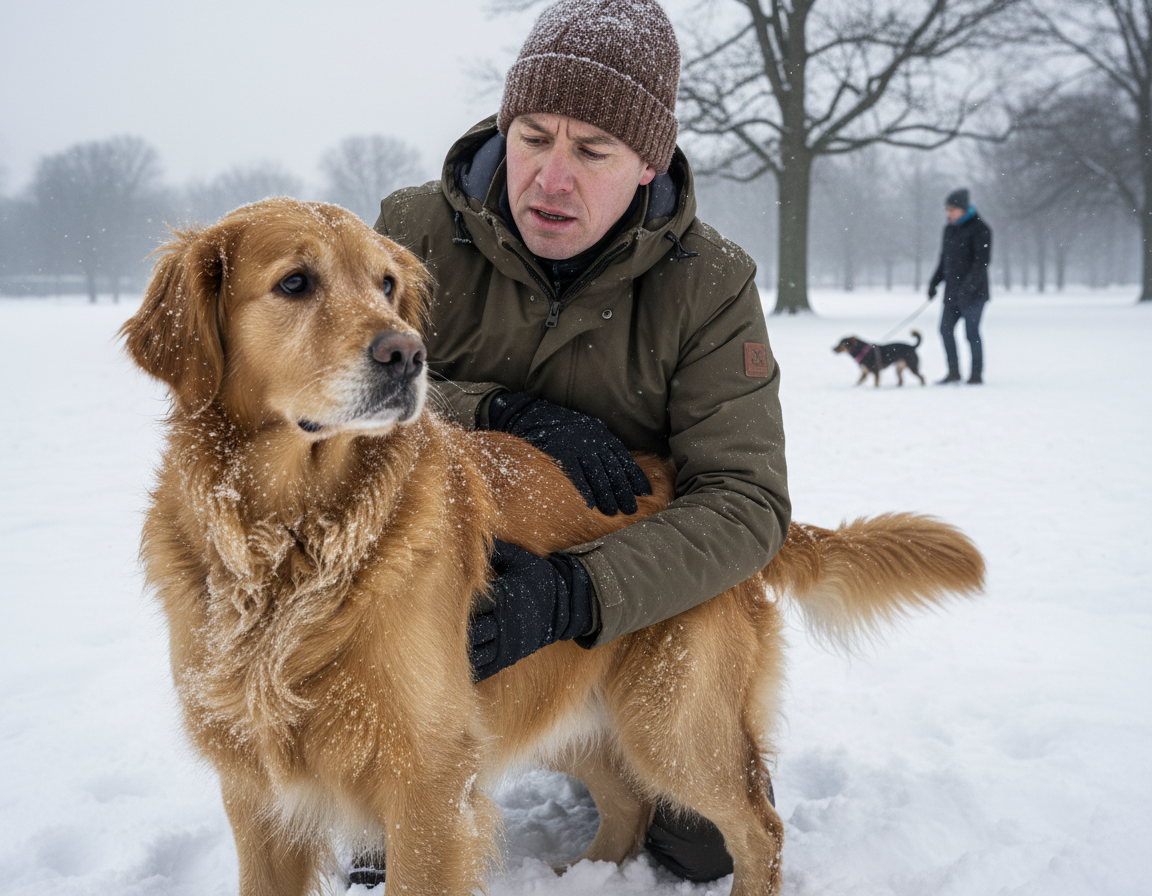caine-iarna-recunoasterea-febrei-musculare câine iarnă recunoașterea febrei musculare