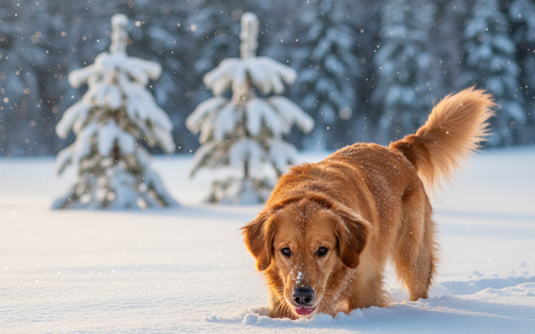 Mirosul sub zăpadă – de ce este atât de interesant pentru câinele tău?