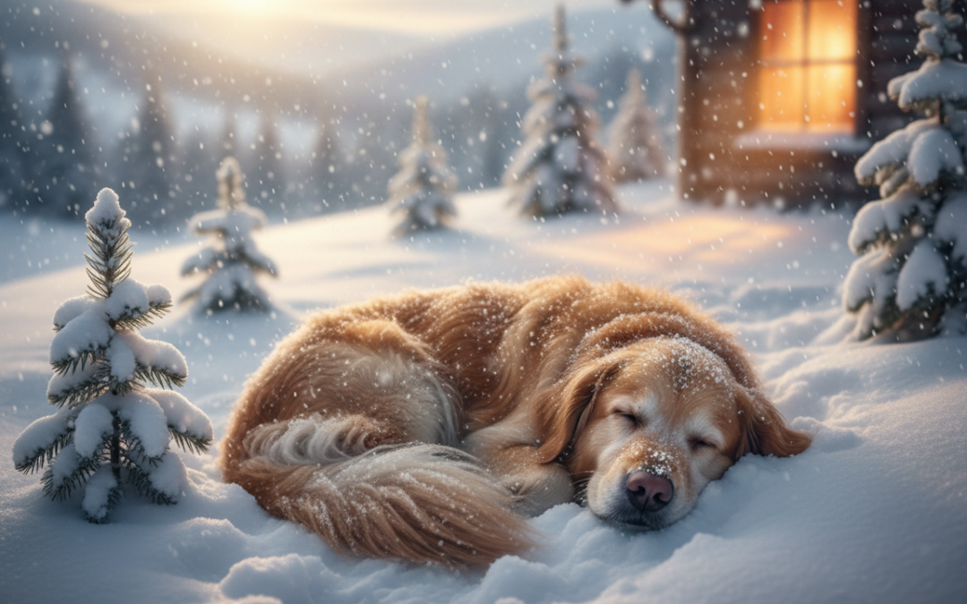 Perioada de odihnă iarna – cât ar trebui să doarmă câinele tău?