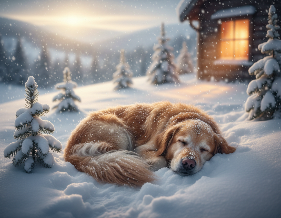 câine iarnă stabilirea timpului de odihnă