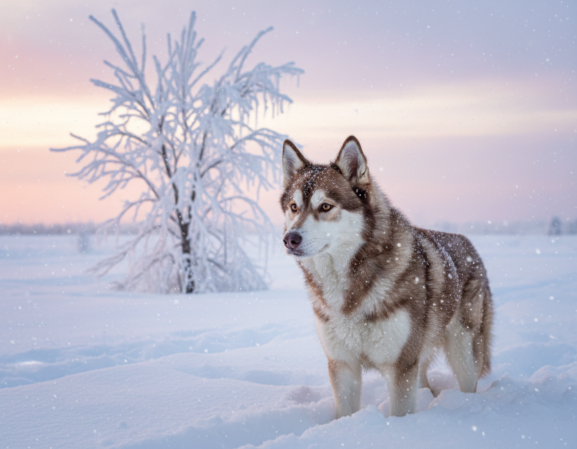 câine iarnă supraveghere în cazul ținerii afară