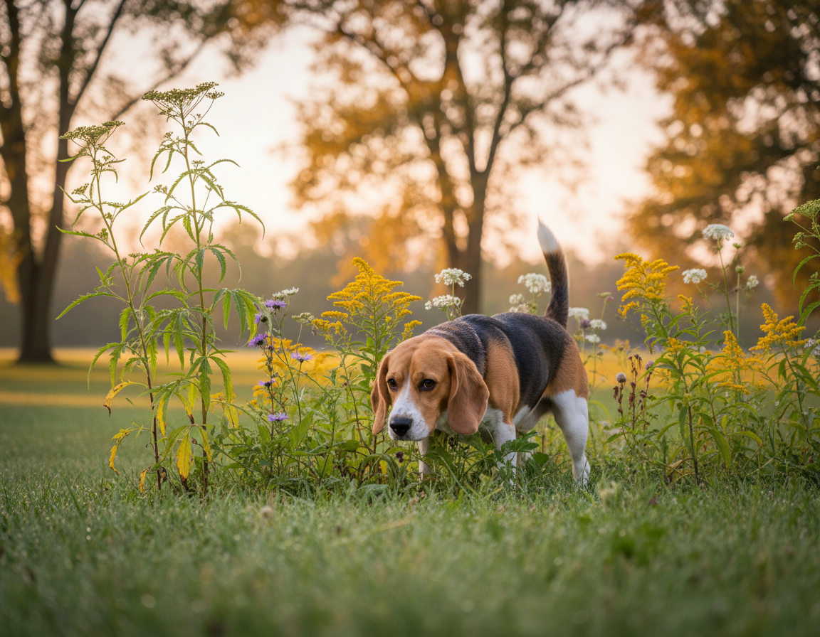Câinii și ierburile alergene – cum reacționează?