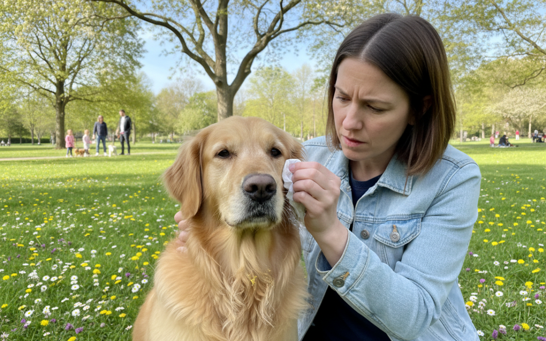 Alergia la polen la câini – o problemă frecventă primăvara