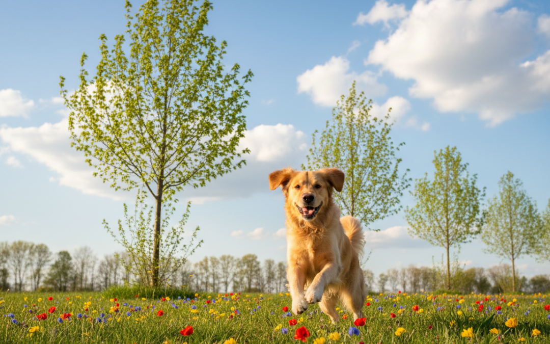 De ce devine câinele tău mai activ primăvara?
