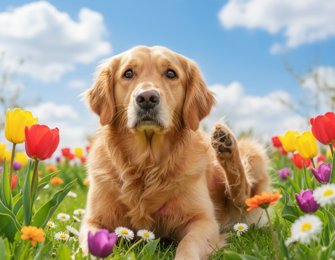 caine-primavara-iritatie-a-pielii câine primăvară iritație a pielii