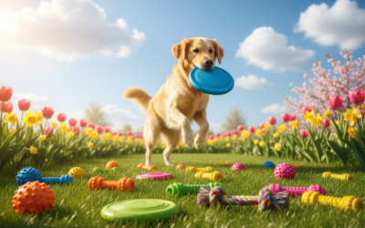 Blog 16 Ce jucării pentru câini sunt ideale primăvara pentru exterior?