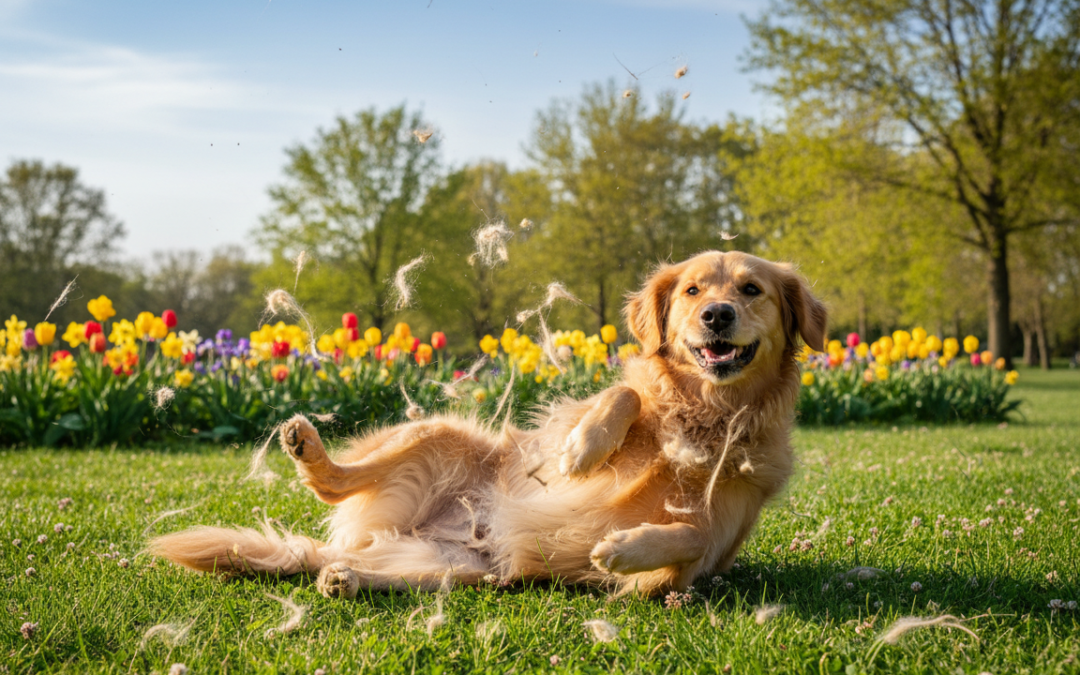 Năpârlirea de primăvară la câini – cum să o gestionezi corect
