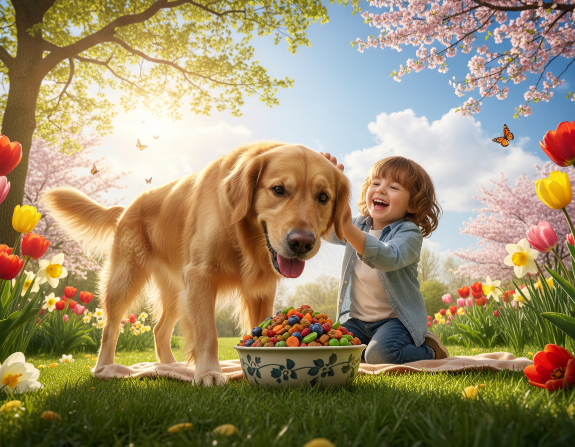 câine primăvară necesar de nutrienți