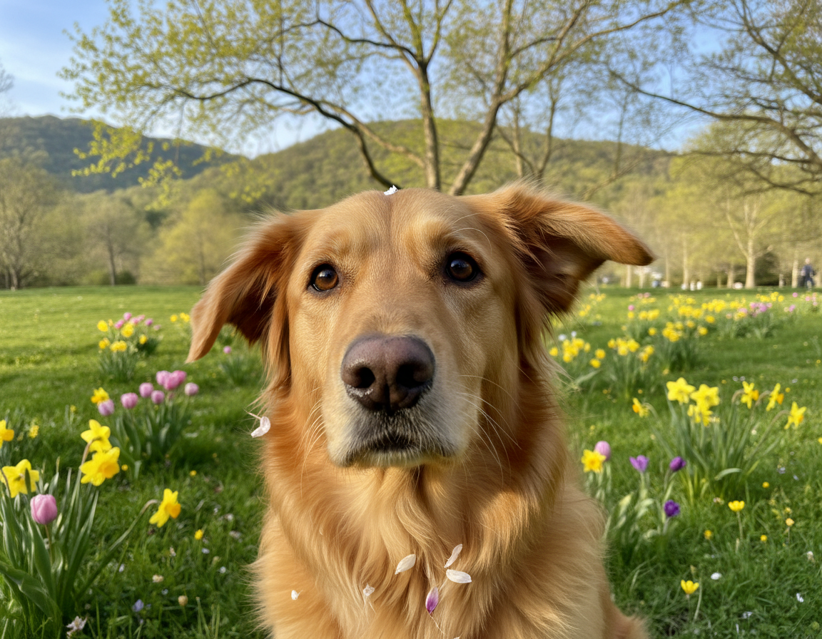 câine primăvară otită