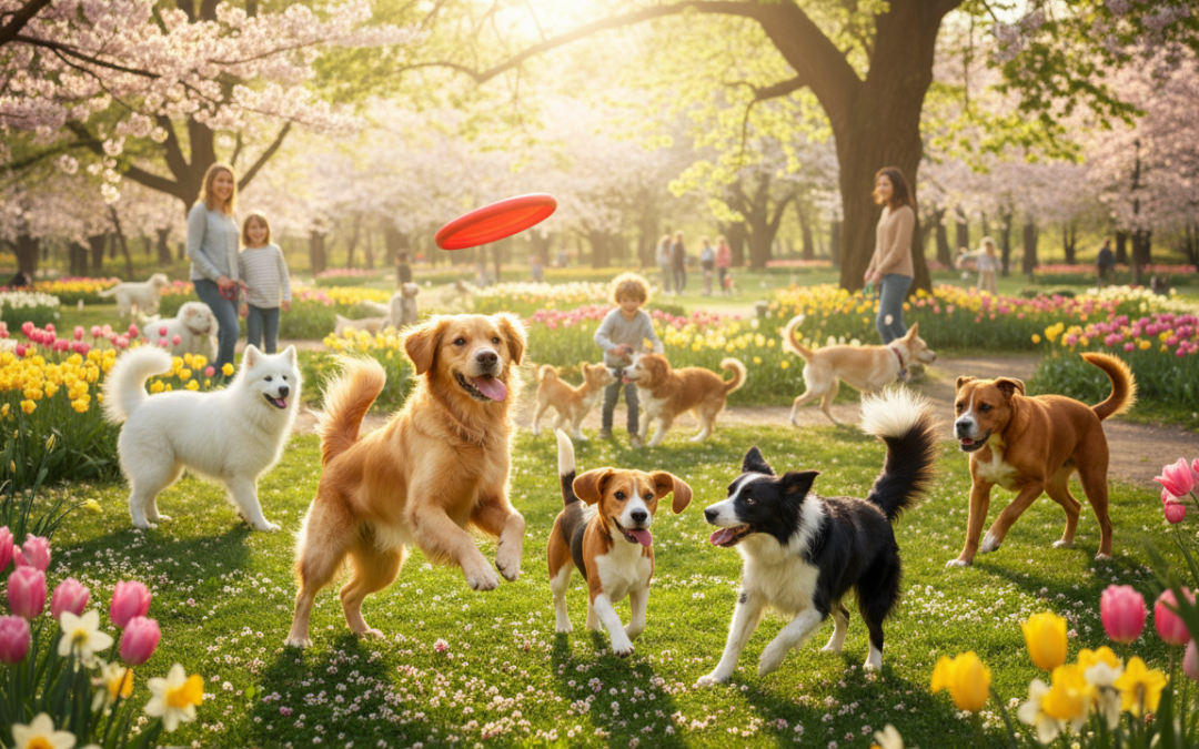 Perioada de activitate intensă la câini primăvara – de ce devin brusc mai energici?