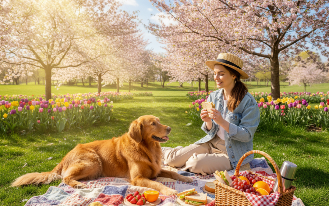 Picnic cu câinele primăvara – sfaturi pentru o experiență sigură