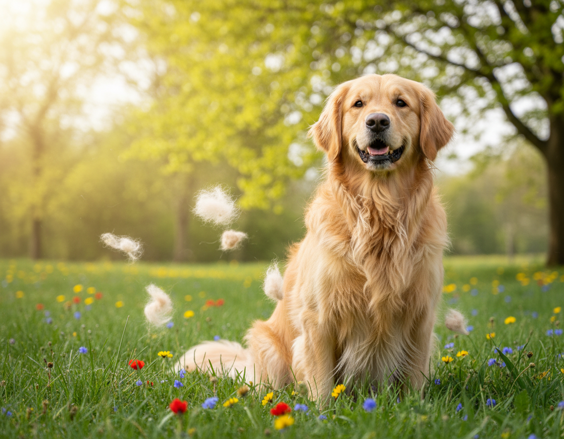 câine primăvară schimbare blană