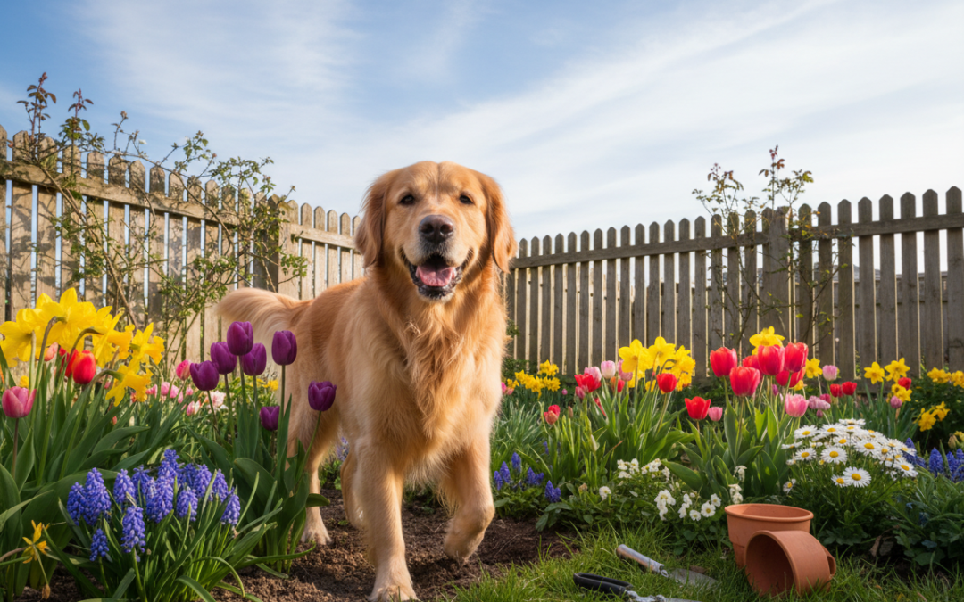 Lucrările de grădină primăvara și câinele – cum să îl protejezi?
