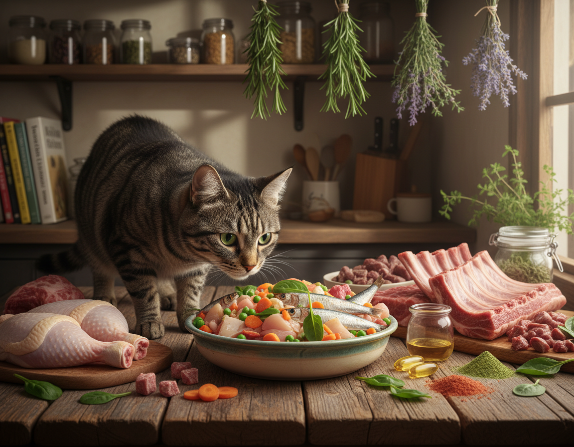 dieta BARF pentru pisici