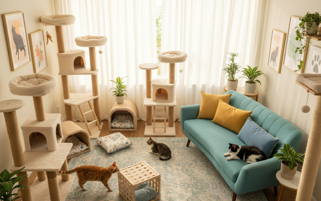 Idei de amenajare a locuinței pentru pisici – Tot ce trebuie să știi despre asta!