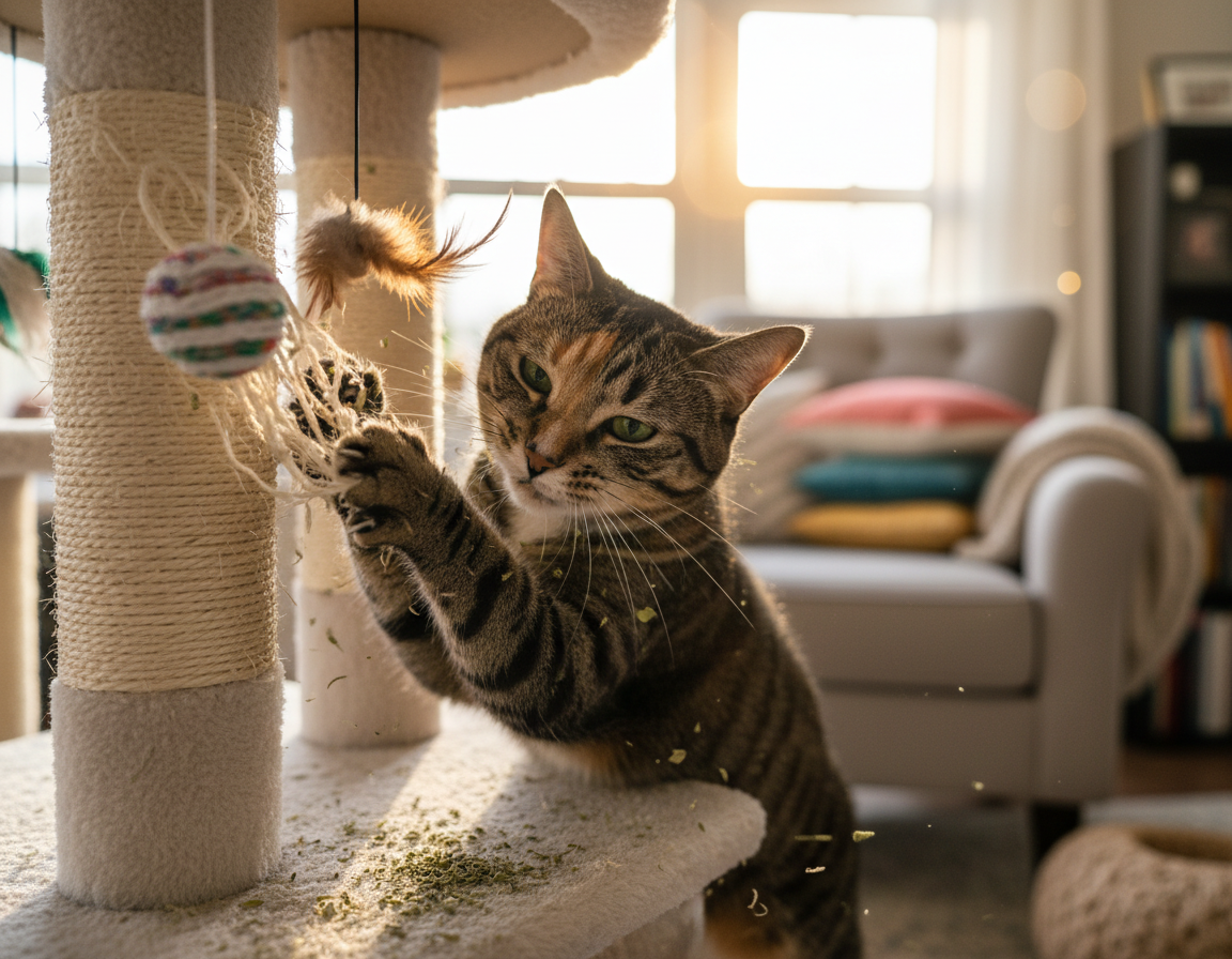 intenționalitatea zgârierii la pisici