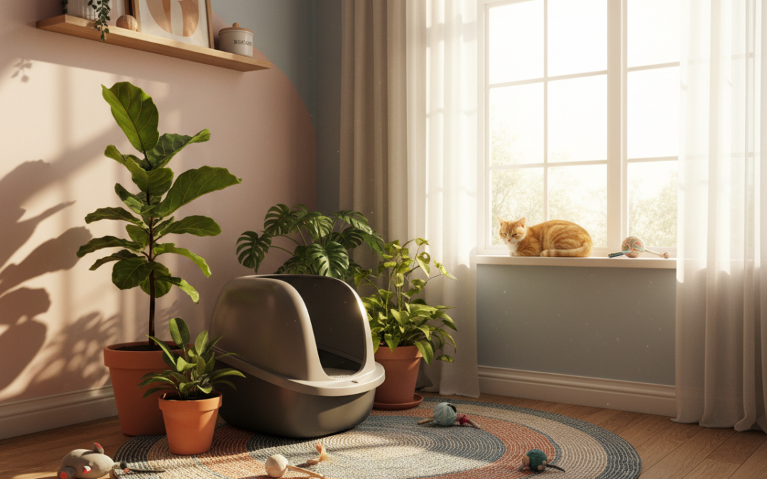 Locul optim pentru litiera pisicii – Tot ce trebuie să știi despre asta!