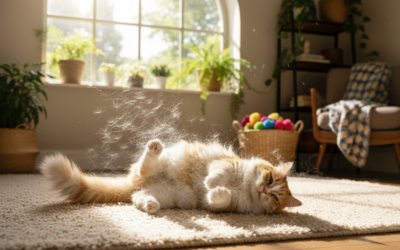 Năpârlirea sezonieră a pisicii – Tot ce trebuie să știi despre asta!