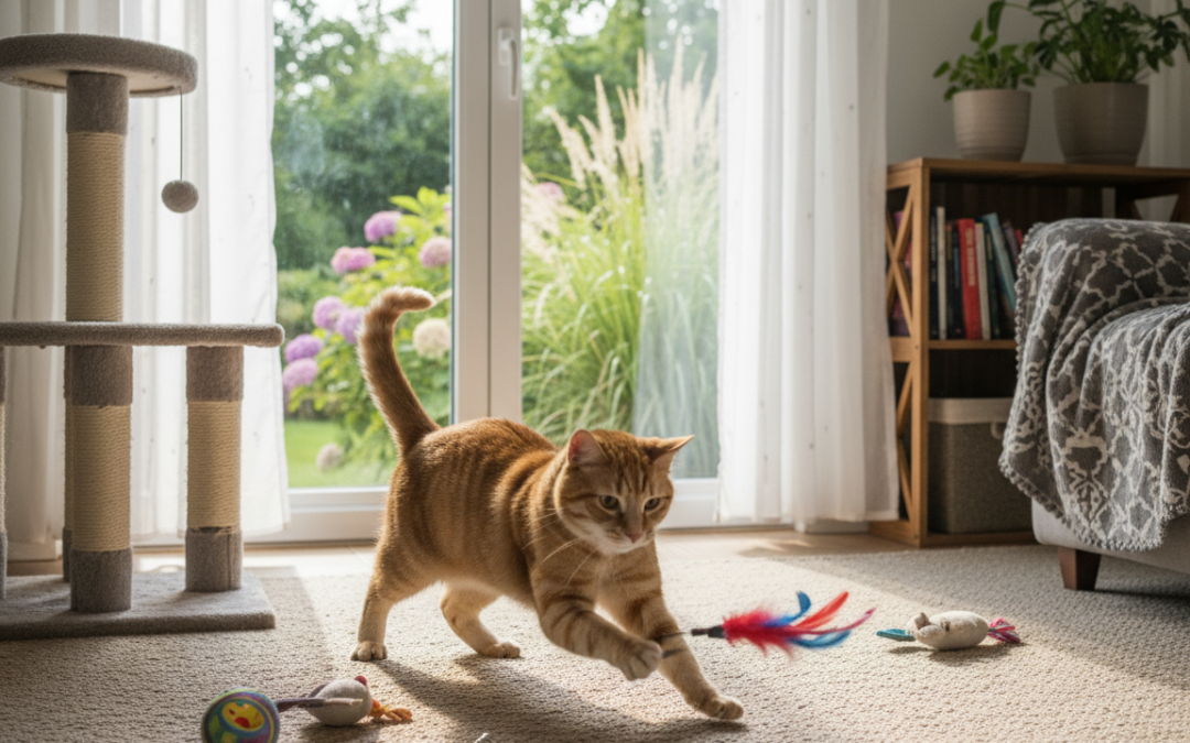 Necesarul zilnic de mișcare al pisicii – Tot ce trebuie să știi despre asta!