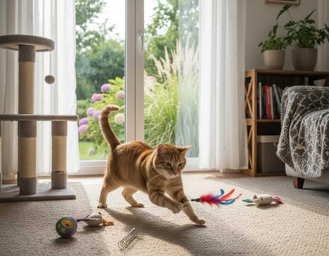 Necesarul zilnic de mișcare al pisicii – Tot ce trebuie să știi despre asta!