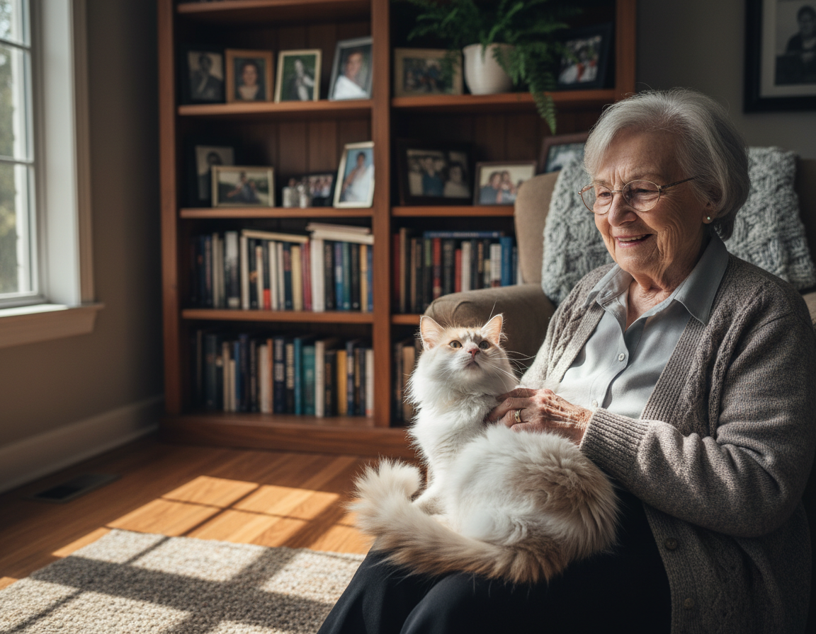 Prietenia pisicii cu persoanele în vârstă – Tot ce trebuie să știi despre asta!