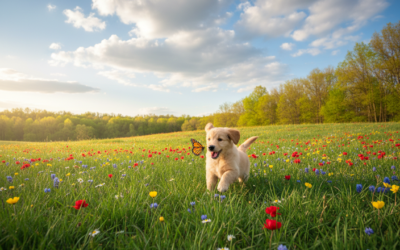 Cu cățelul în natură primăvara – reguli de bază importante