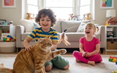 Relația pisicii cu copiii – Tot ce trebuie să știi despre asta!