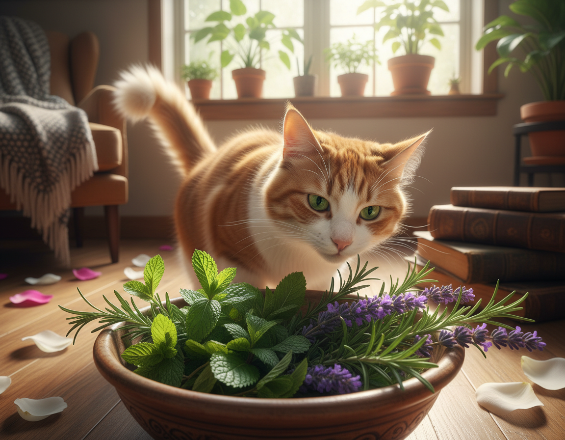 repelenți naturali împotriva puricilor la pisici