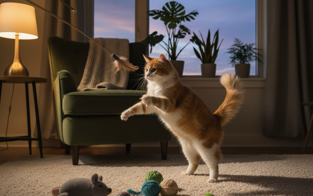 Rutina de joacă de seară a pisicii – Tot ce trebuie să știi despre asta!