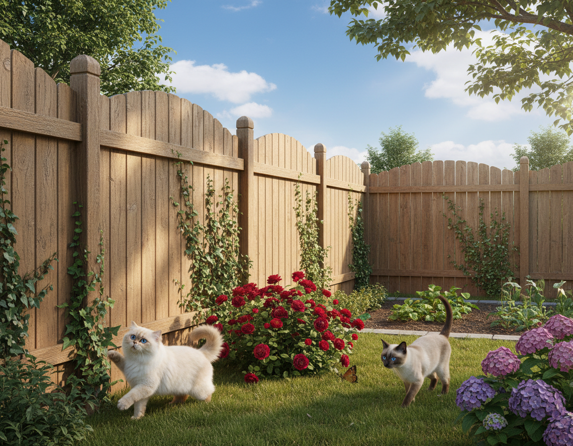 securizarea gardului pentru pisici