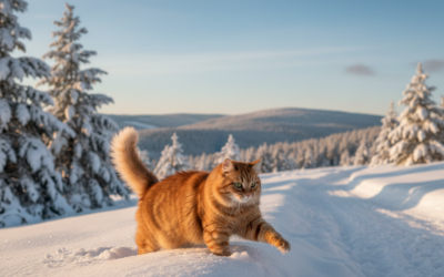 Stilul de viață al pisicii afară iarna – Tot ce trebuie să știi despre asta!