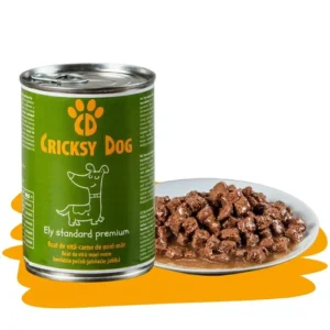 Hrană umedă Ely cu miel și ficat de vită pentru câini – 415 g